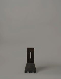 TOWERX23 Architectural Elm Wood Sculpture in Dark Finish by Towerland