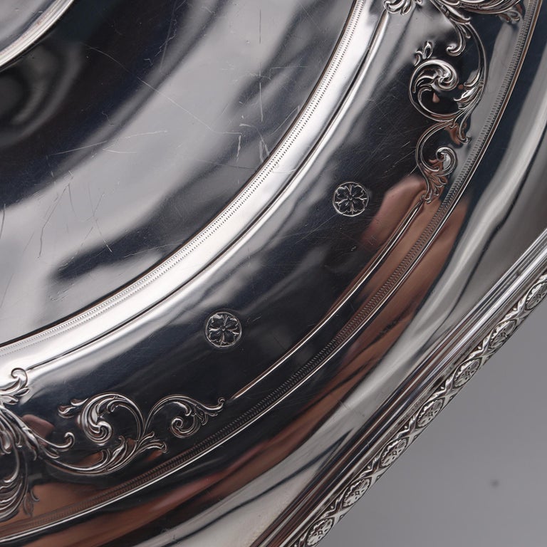 Towle and Co. 1890 Edwardian Art Nouveau Octagonal Centrepiece Tray