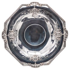 Towle & Co. 1890 Edwardian Art Nouveau Octagonal Centerpiece Tray .925 Sterling