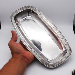 Towle & Co. 1930 Art Deco Rectangular Bread Tray in .925 Sterling Silver