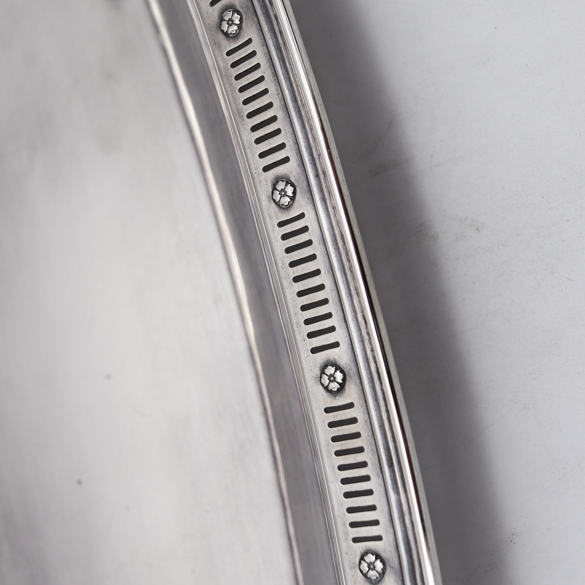 silver bread tray