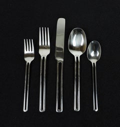 Towle Nordic Service for 6 Danish Modern Style Stainless Steel Flatware