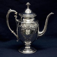 Towle Old Master 5 Piece Sterling Silver Tea Pot, Coffee Pot, Creamer, Covered