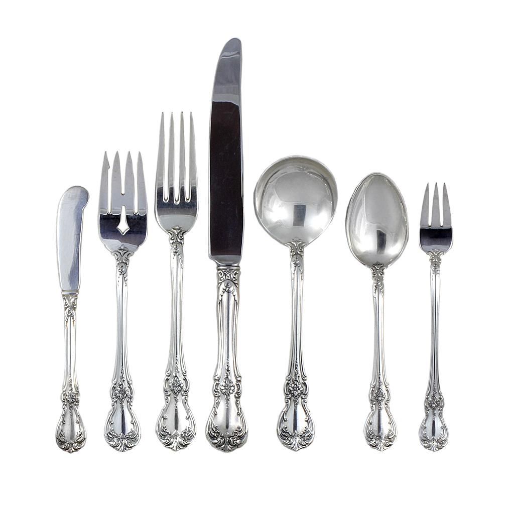 Towle, Old Master, Sterling Silver 6 Place Setting with Extras For Sale