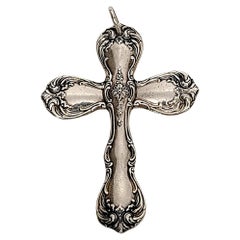 Old Towle Old Master Sterlingsilber Kreuz-Anhänger/Ornament