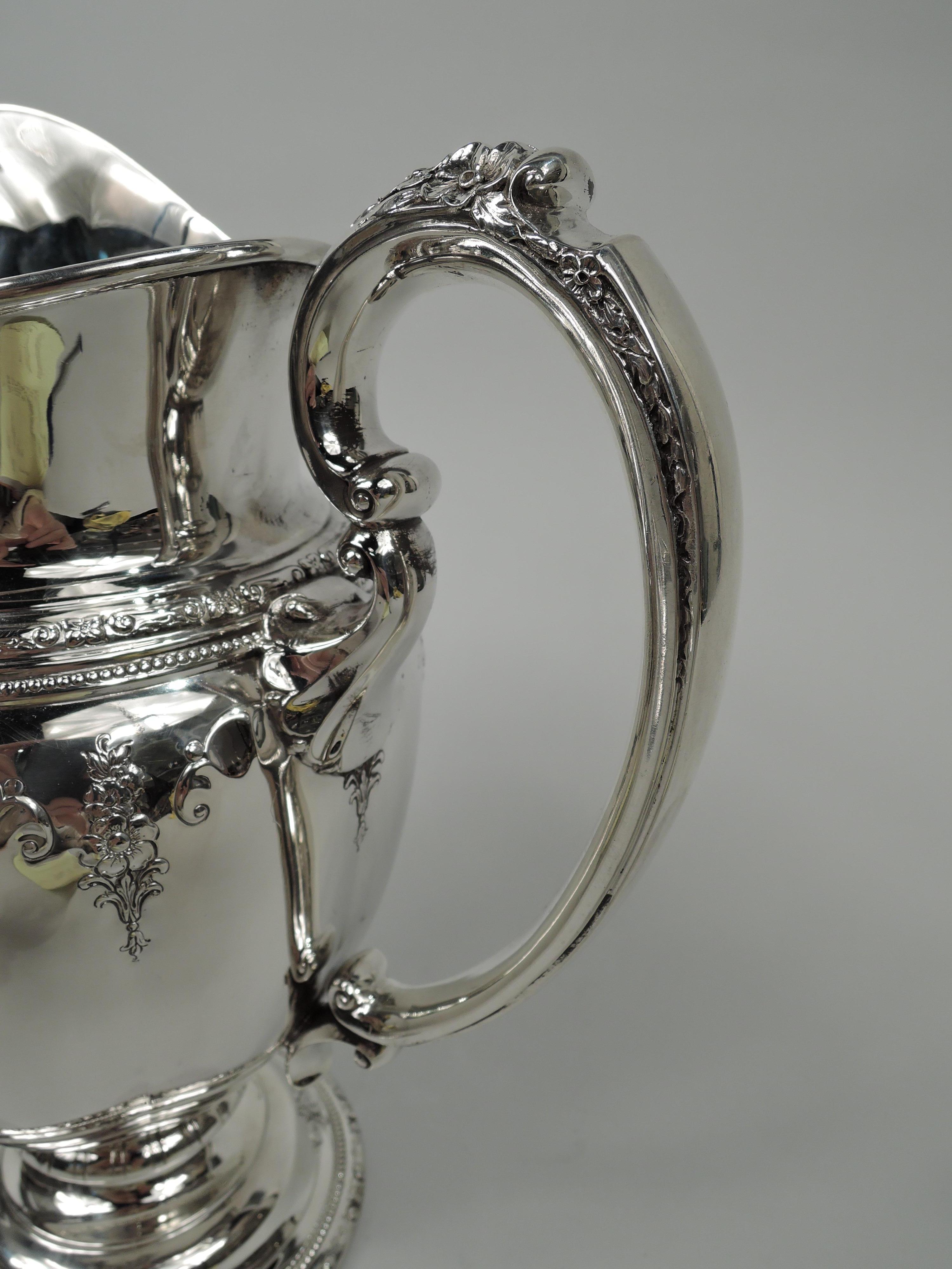 Edwardian Towle Royal Windsor Sterling Silver Water Pitcher For Sale