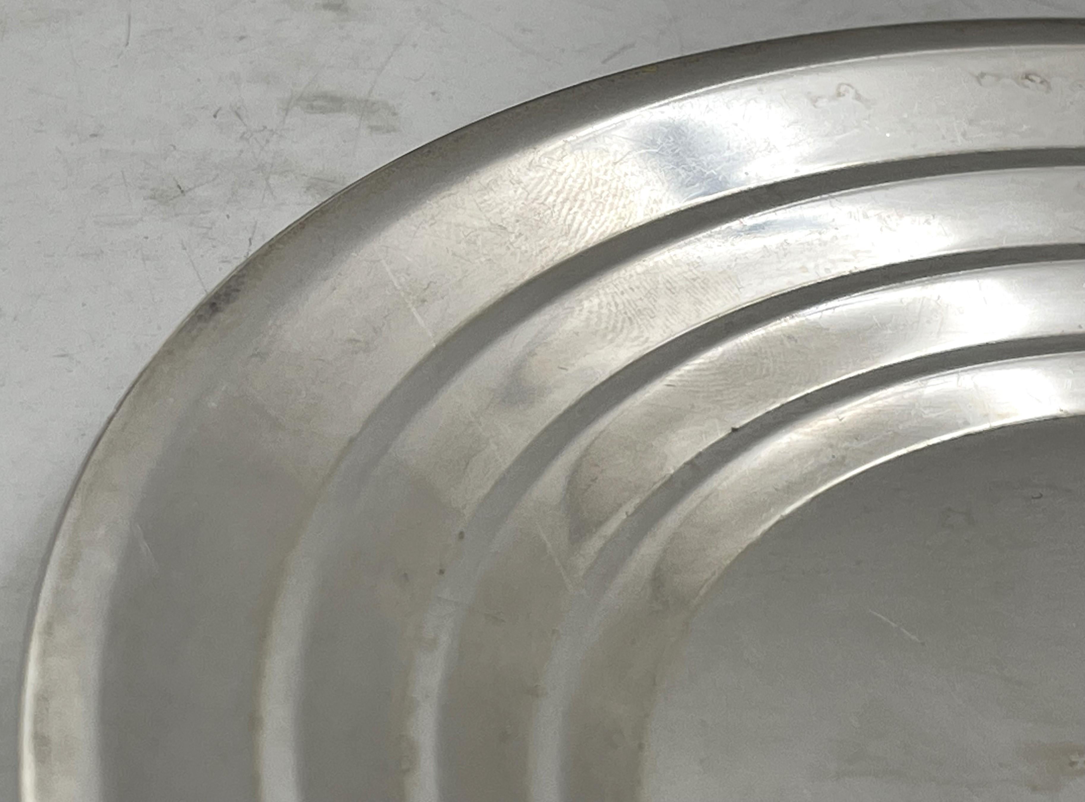 Americano Towle Set di 12 piatti da dessert in argento sterling in stile metà secolo moderno in vendita