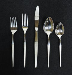 Towle Shape Stainless Mid Century Modern 42 Piece Flatware Service for 8