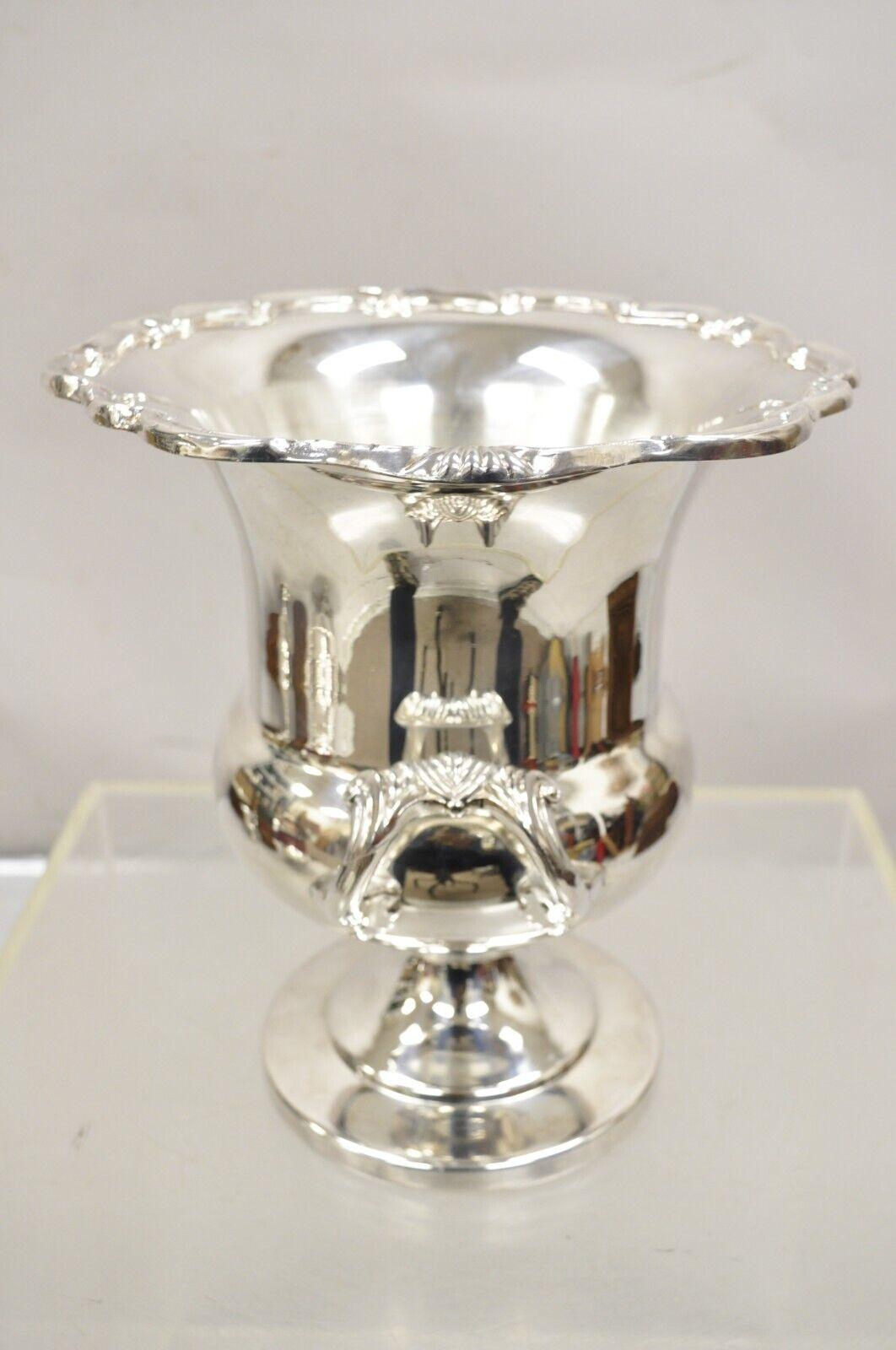 Vintage Towle Versilberter Champagnerkühler Eiskübel Trophy Cup mit Gravur 