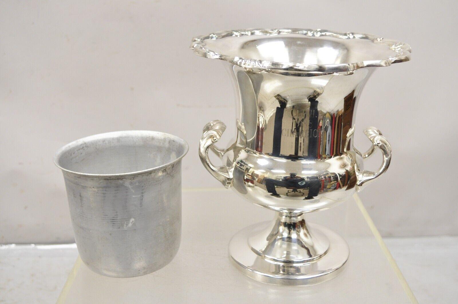 Towle Silver Plated Champagne Chiller Ice Bucket Trophy Cup NJPHA 1988 Champion For Sale 2
