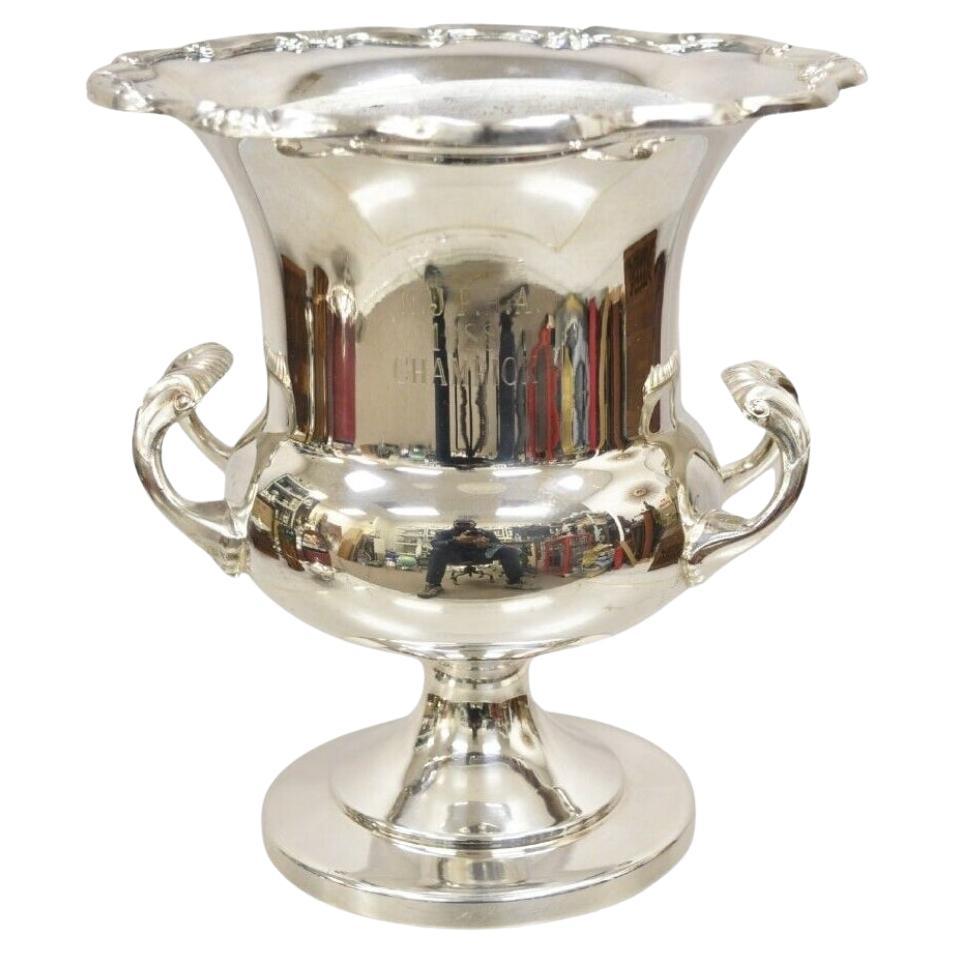 Towle Silver Plated Champagne Chiller Ice Bucket Trophy Cup NJPHA 1988 Champion For Sale