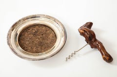 Towle Silver Wine Coaster, Corkscrew