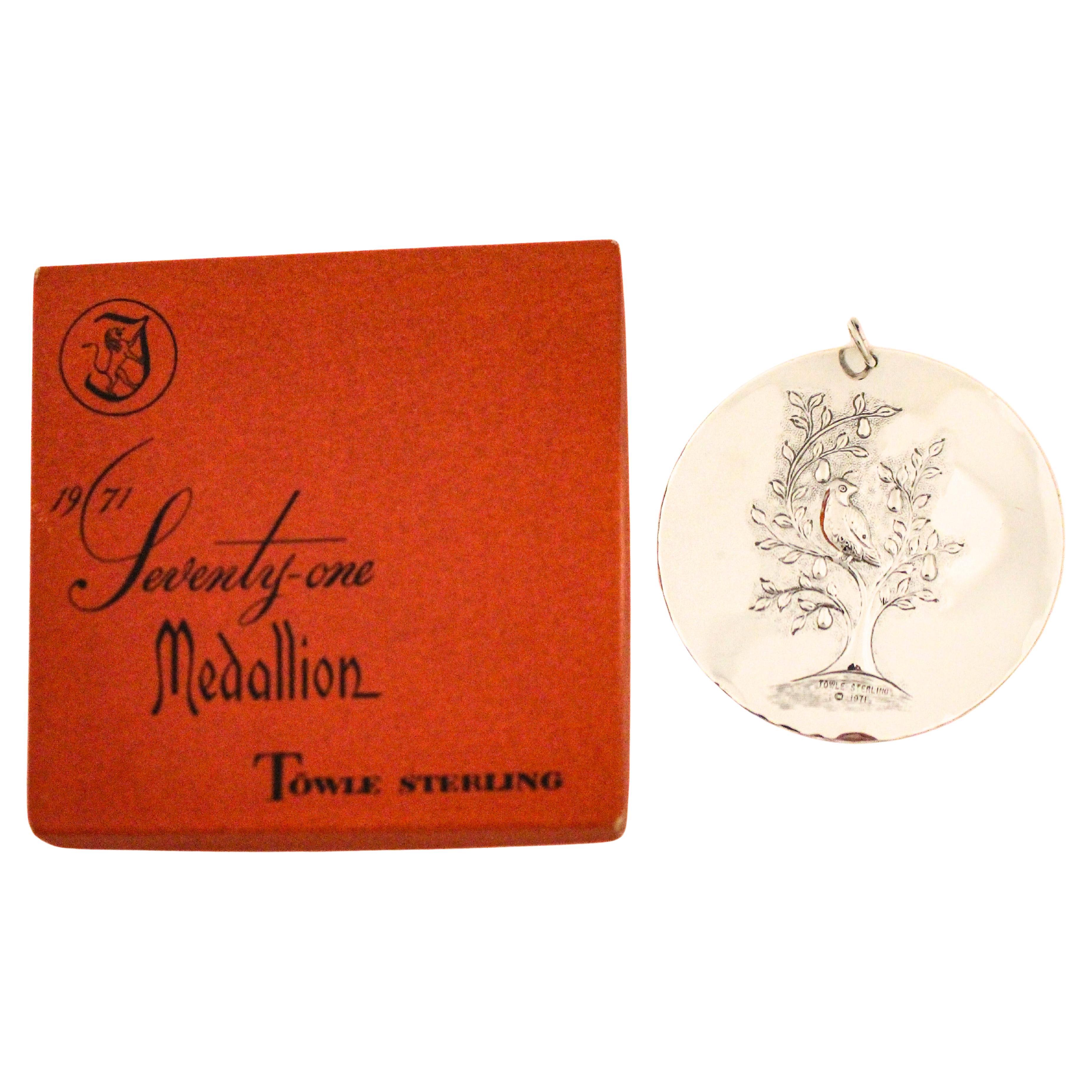 Towle Silversmiths Sterling Silver Christmas Ornament – Circa 1971