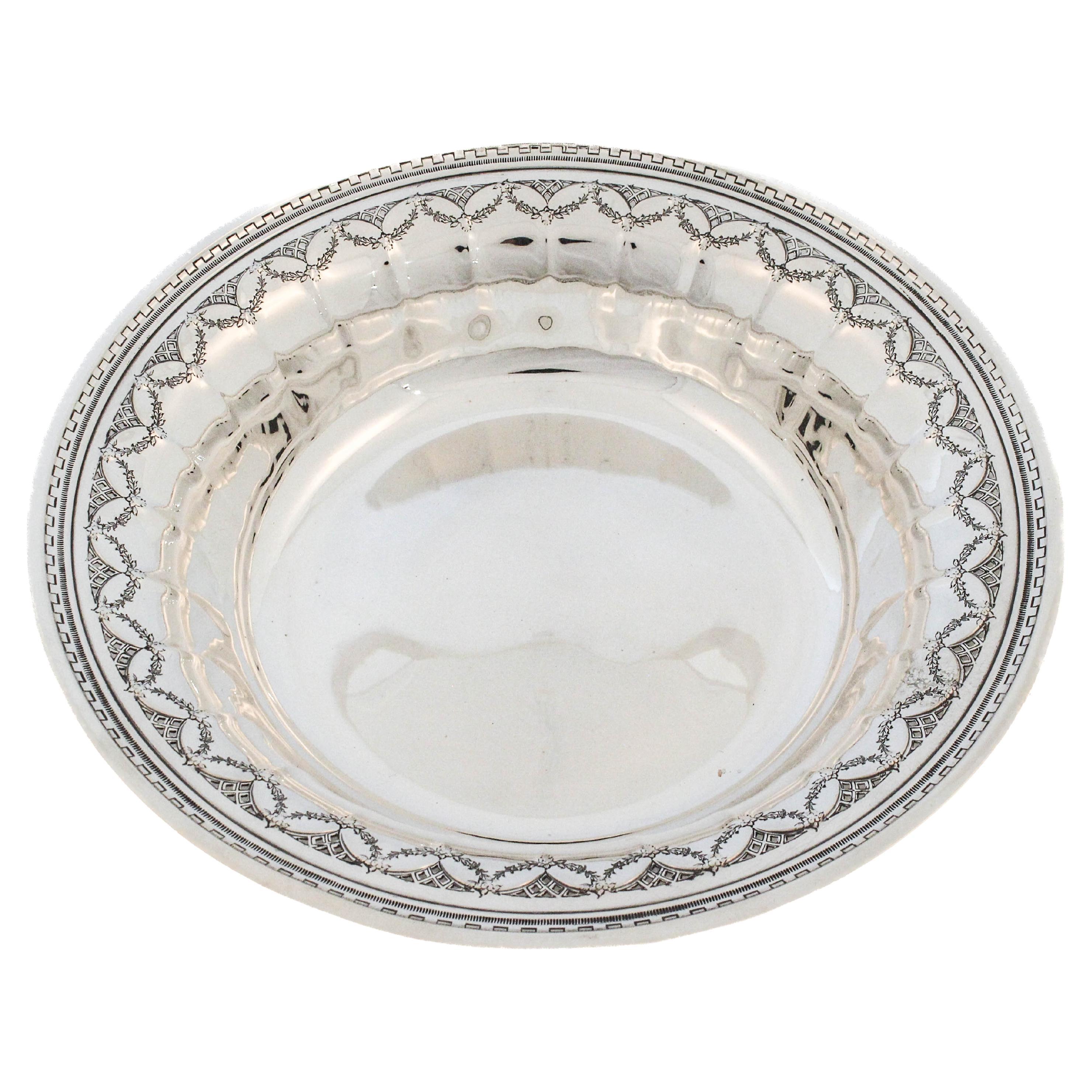Towle Silversmiths Sterling Silber "Normandie" Muster Schale im Angebot