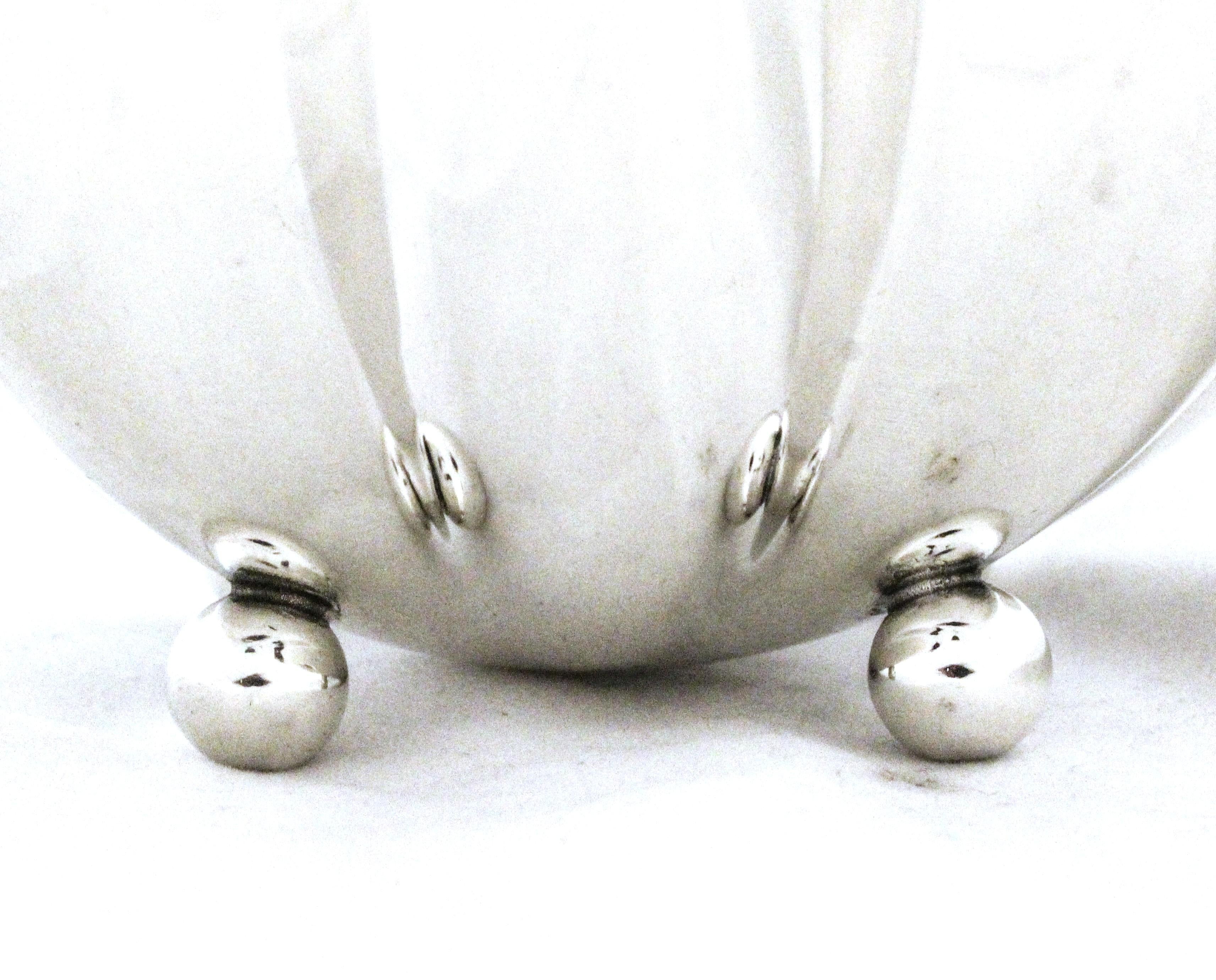 Argento 925 Towle Silversmiths Ciotola smerlata in argento sterling in vendita