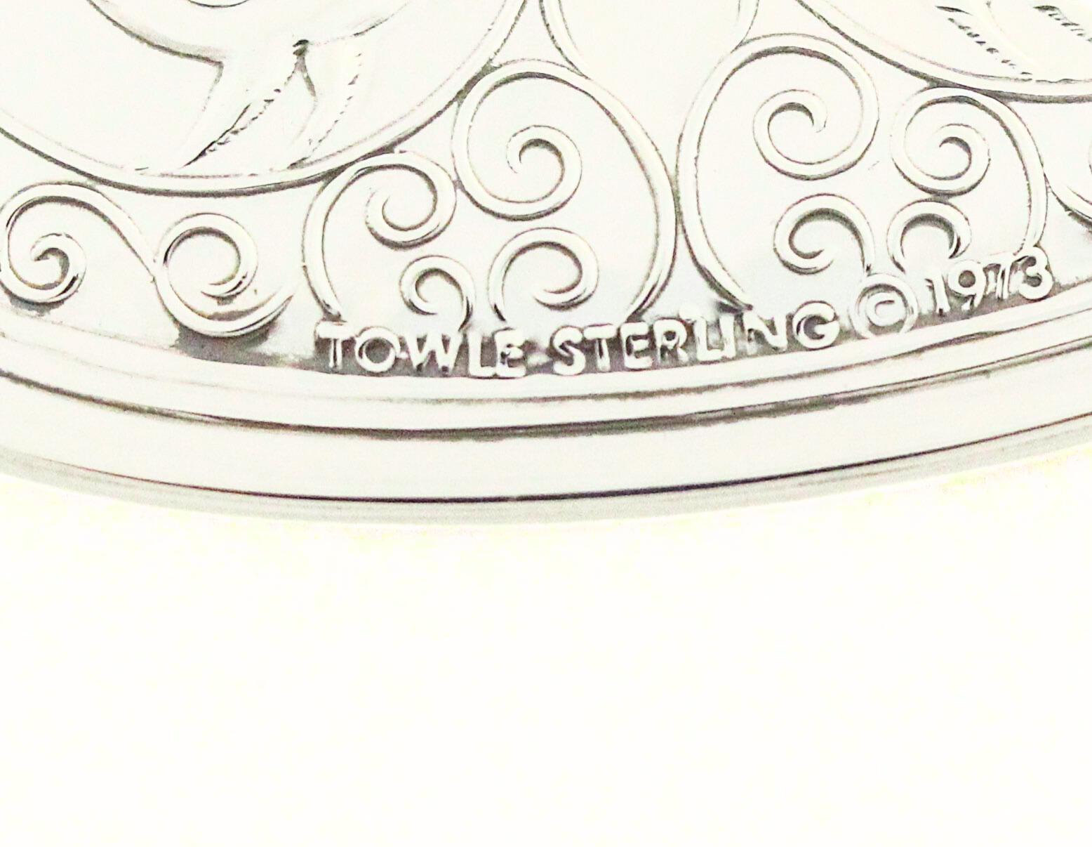 Fine XX secolo Towle Silversmiths Ornamento natalizio in argento sterling 