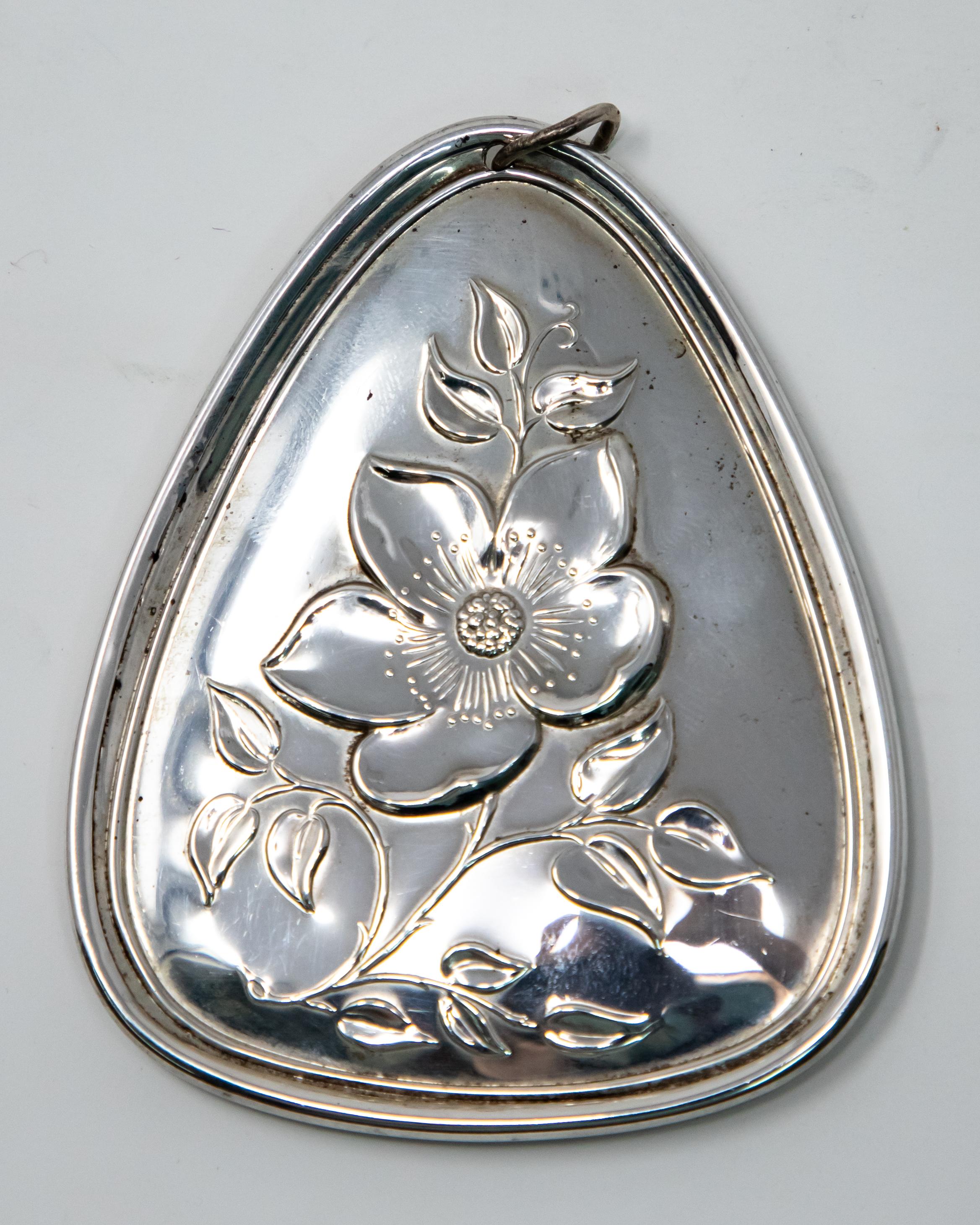 Forged Towle Sterling Ornament Three French Hens, 1973 For Sale