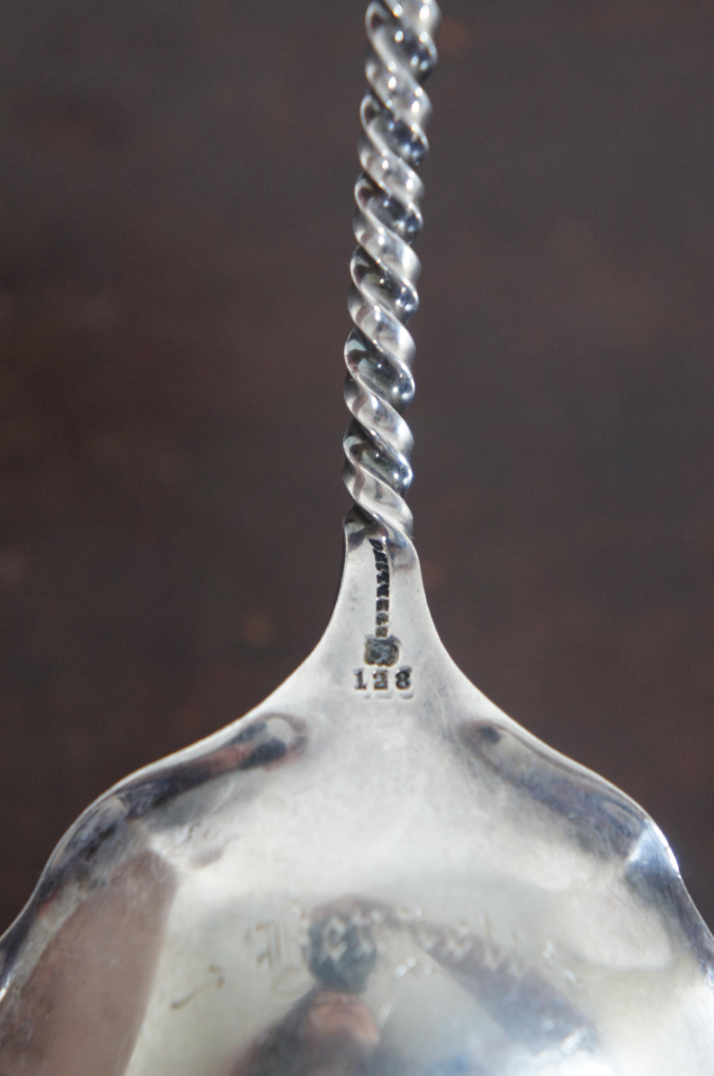 Towle Sterling Silver .925 Scalloped Twisted Berry Citrus Serving Spoon 65g 3