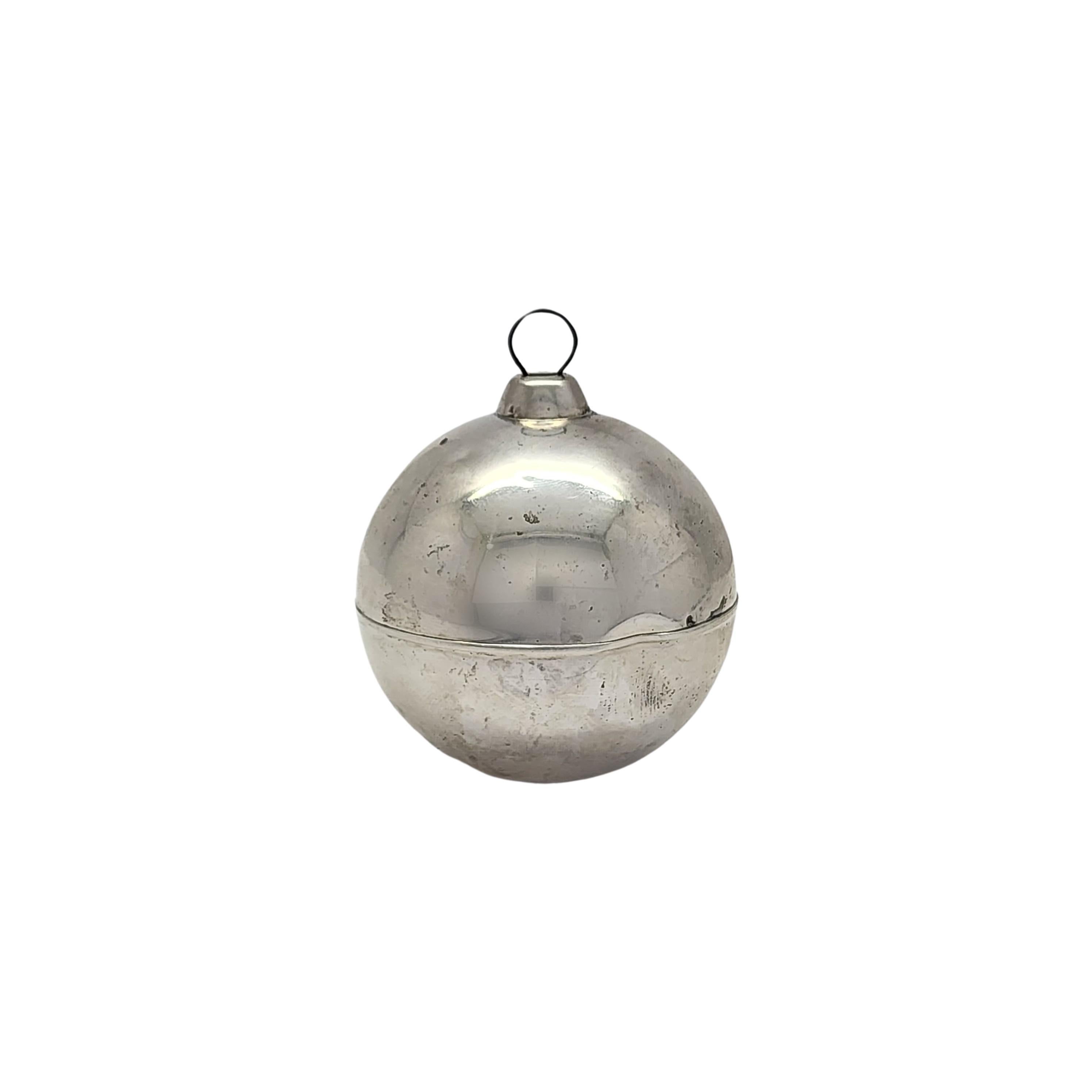 Towle Sterling Silver Ball Christmas Tree Ornament #15739 In Good Condition In Washington Depot, CT