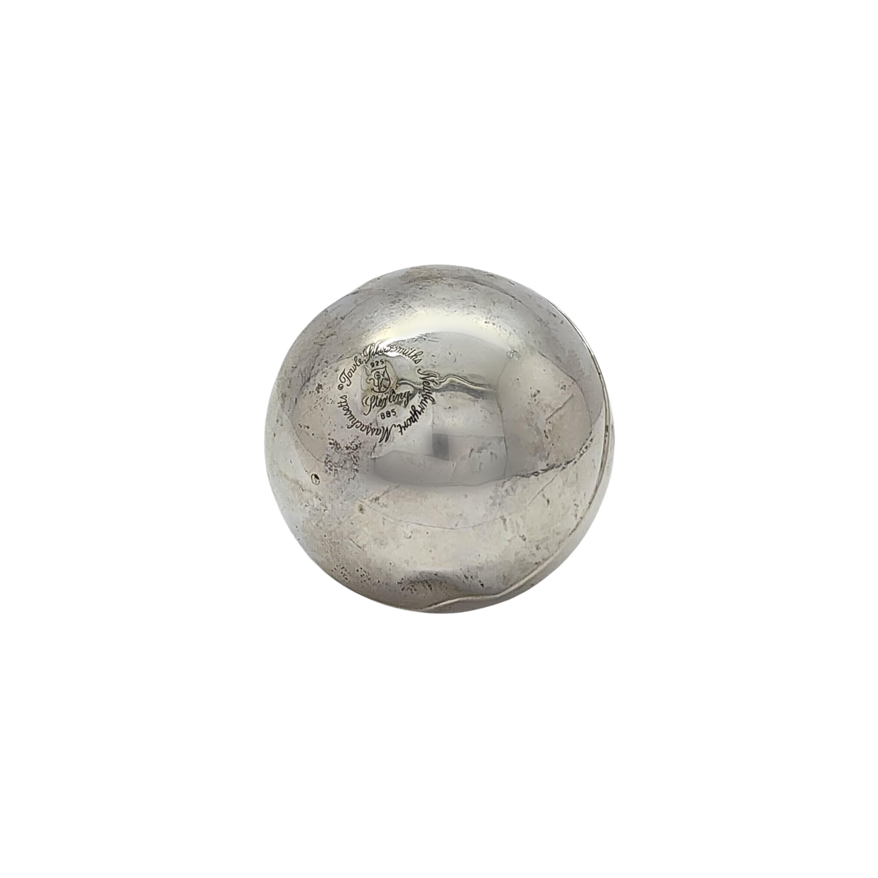Towle Sterling Silver Ball Christmas Tree Ornament #15739 1