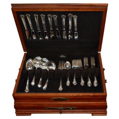 Towle Sterling Silver Flatware Set Chippendale Pattern 39 Pieces