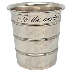 Towle Sterling Silver "To The  World's Greatest Cook" Measuring Cup #19862