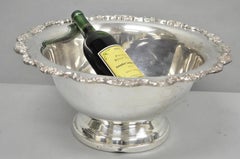 Towle Victorian Silver Plated Floral Punchbowl Champagne Chiller Ice Bucket