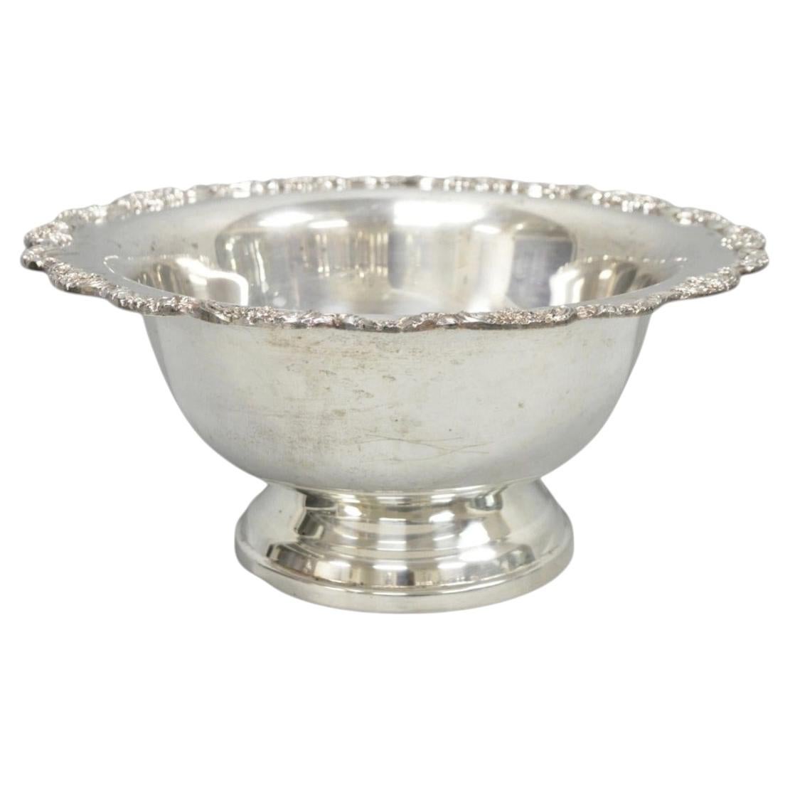 Towle Victorian Silver Plated Floral Punchbowl Champagne Chiller Ice Bucket