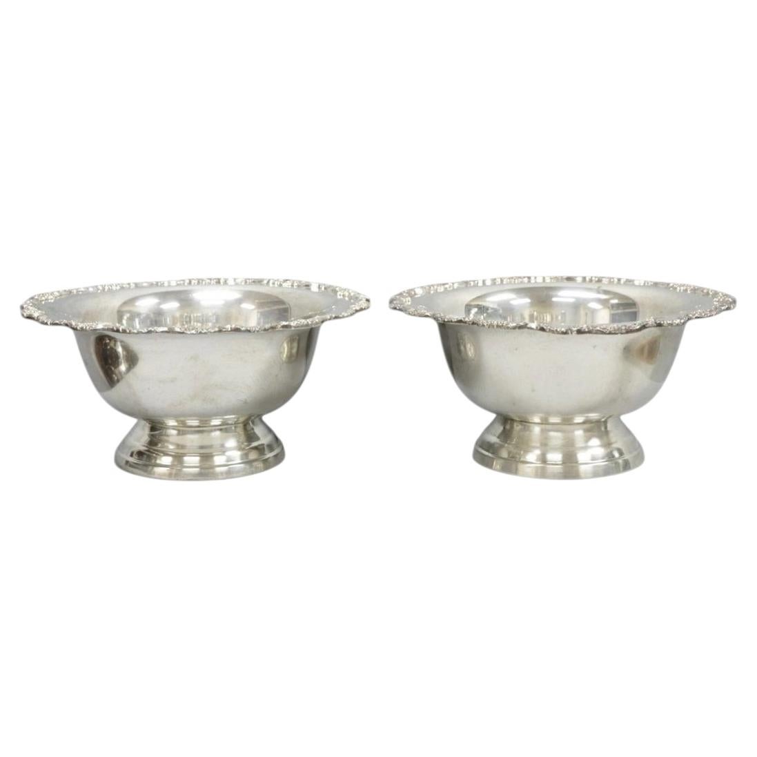 Towle Victorian Silver Plated Punchbowl Champagne Chiller Ice Bucket - a Pair For Sale