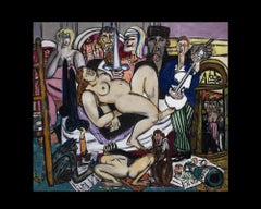 Town, after Expressionist Oil Painting by Max Beckmann