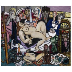 Town, after Expressionist Oil Painting by Max Beckmann