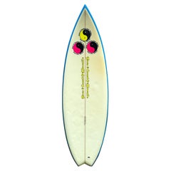 Town & Country Vintage Surfboard Dave Wallace Double Winged Swallow Tail (1984)
