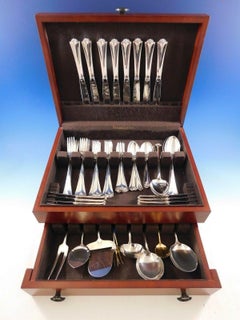 Townhall by David Andersen 830 Silver Flatware Set Dinner Service 65 Pieces