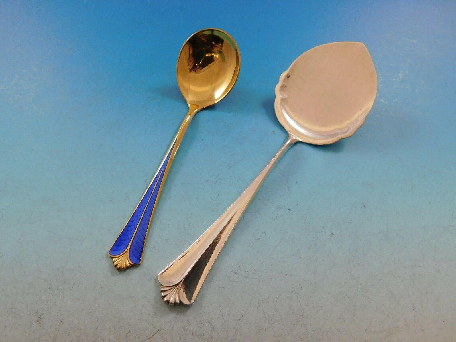 Service de couverts en argent Townhall par David Andersen 830, 65 pièces en vente 4