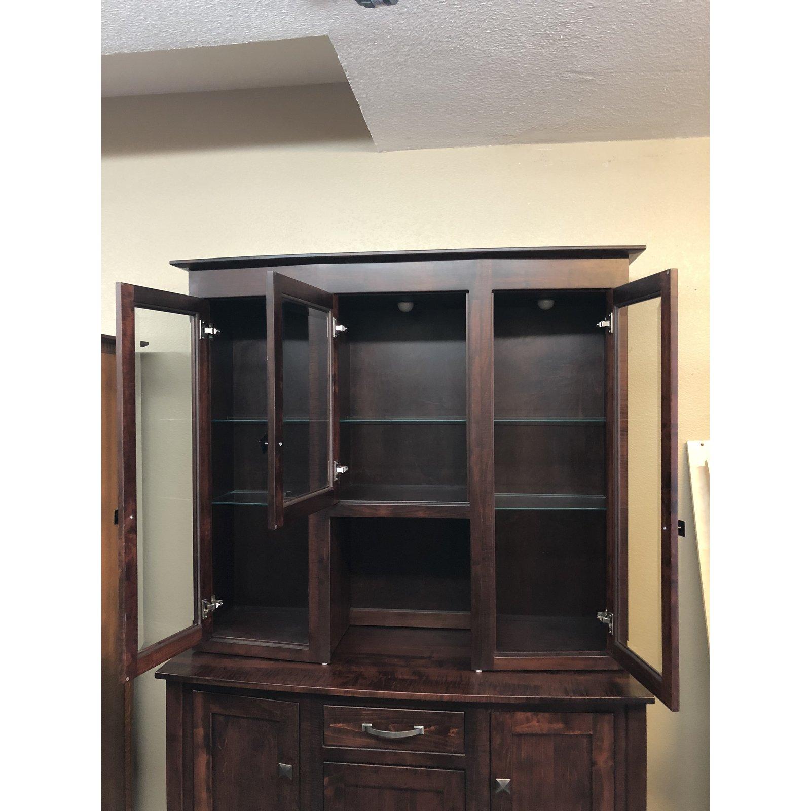 American Townline Furniture Richway Three-Door Buffet & Hutch For Sale