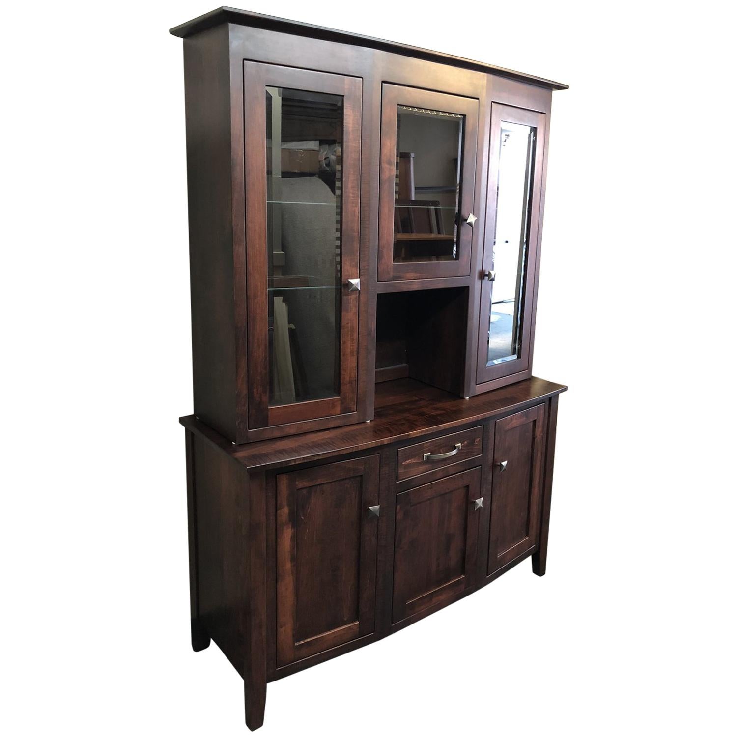 Townline Furniture Richway Three-Door Buffet & Hutch For Sale