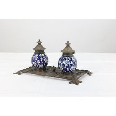 Townshend Art Metal Workers. Birmingham. An Anglo-Japanese brass pen/quill tray.