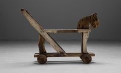 Toy Hobby Horse on Wheels, England, Circa 1910