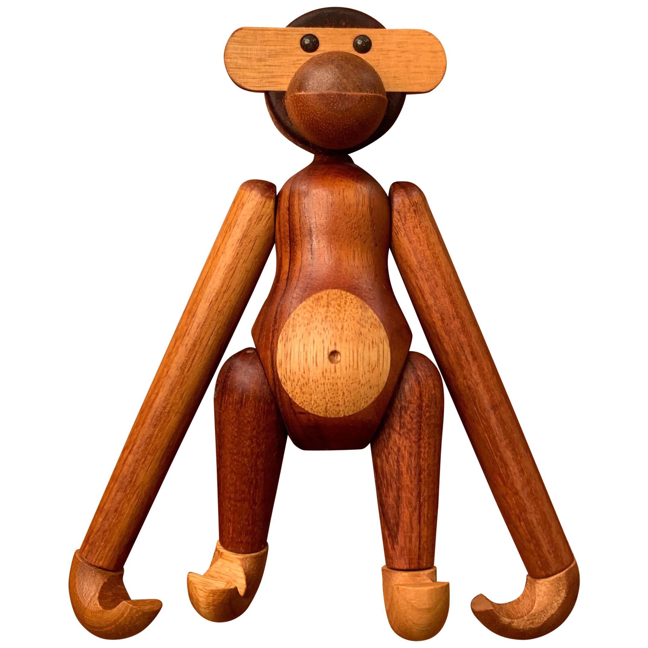 Toy Monkey in Teak and Limba Wood by Kay Bojesen