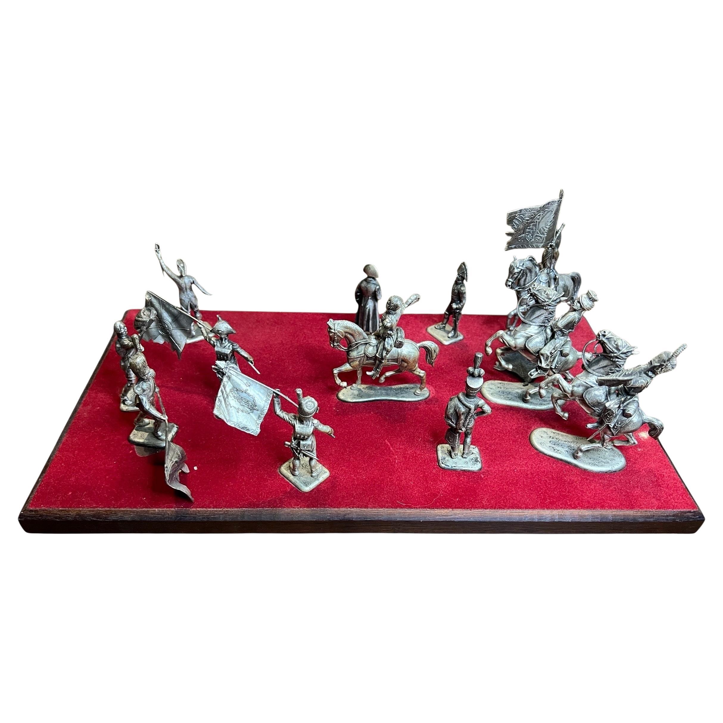 Toy soldiers Diorama – Presentation of the Flags by General Rapp - Austerlitz For Sale