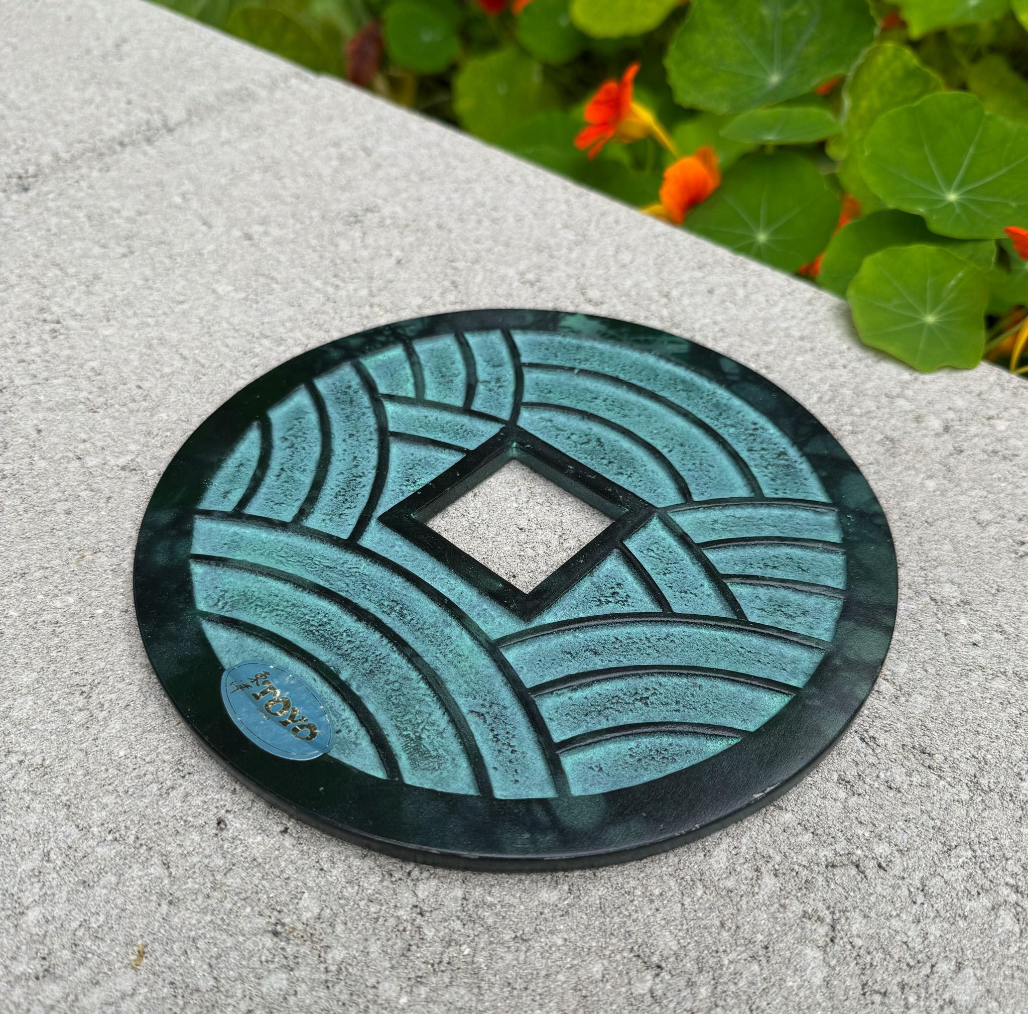 Toyo Eisen Kan'ei Tsūhō Münzskulptur / Untersetzer, Japan, 20. im Angebot 3