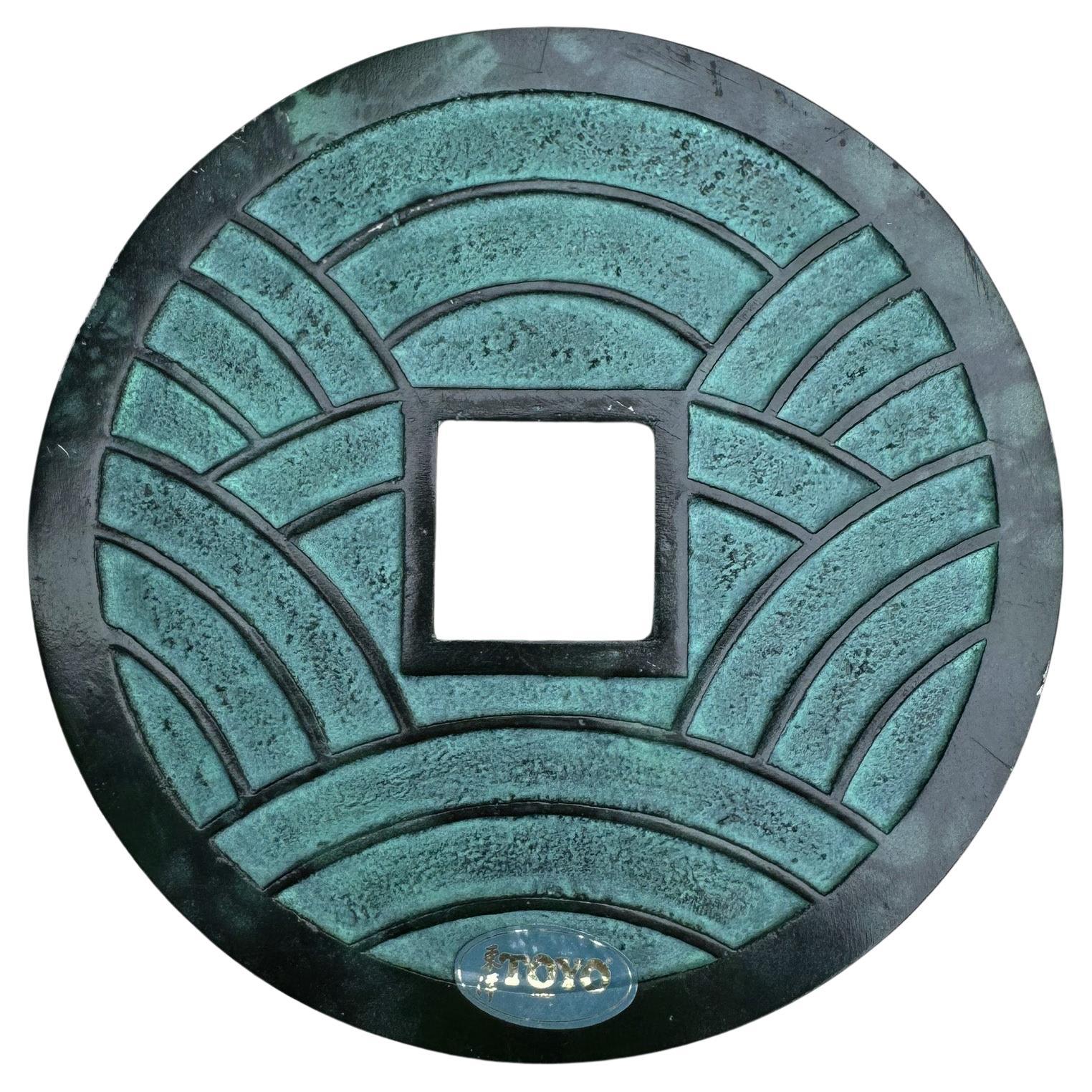 Toyo Eisen Kan'ei Tsūhō Münzskulptur / Untersetzer, Japan, 20. im Angebot