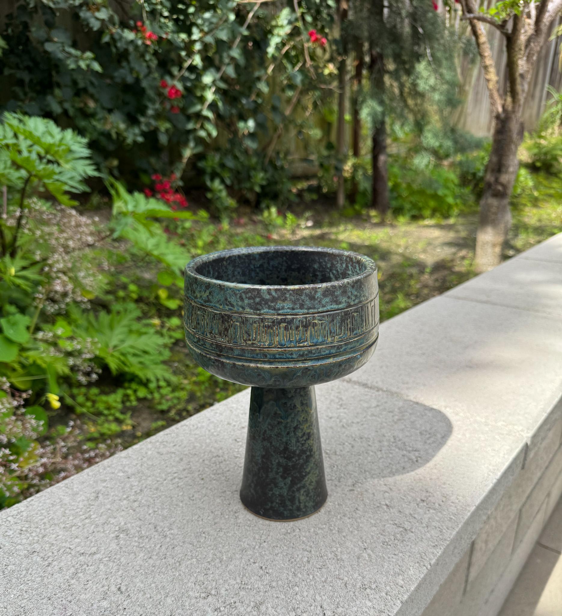 Toyo Modernist Japanische Ikebana-Keramik-Kelchvase, ca. 1965 im Angebot 5