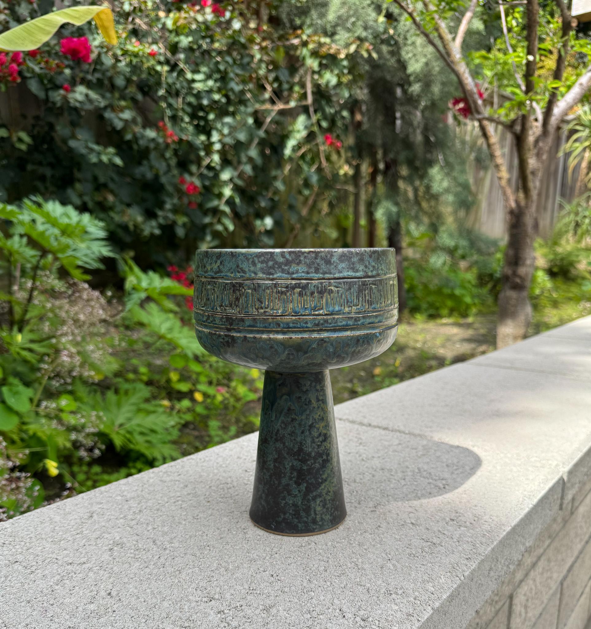 Toyo Modernist Japanische Ikebana-Keramik-Kelchvase, ca. 1965 im Angebot 7