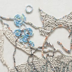 "Ghost (Big Wings)", mosaico a tecnica mista, 2023