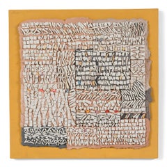 Antique "Diary (2303), " Mixed Media Mosaic, 2023