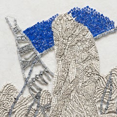 "Ghost (Waiting for Friends)", Mischtechnik-Mosaik, 2022