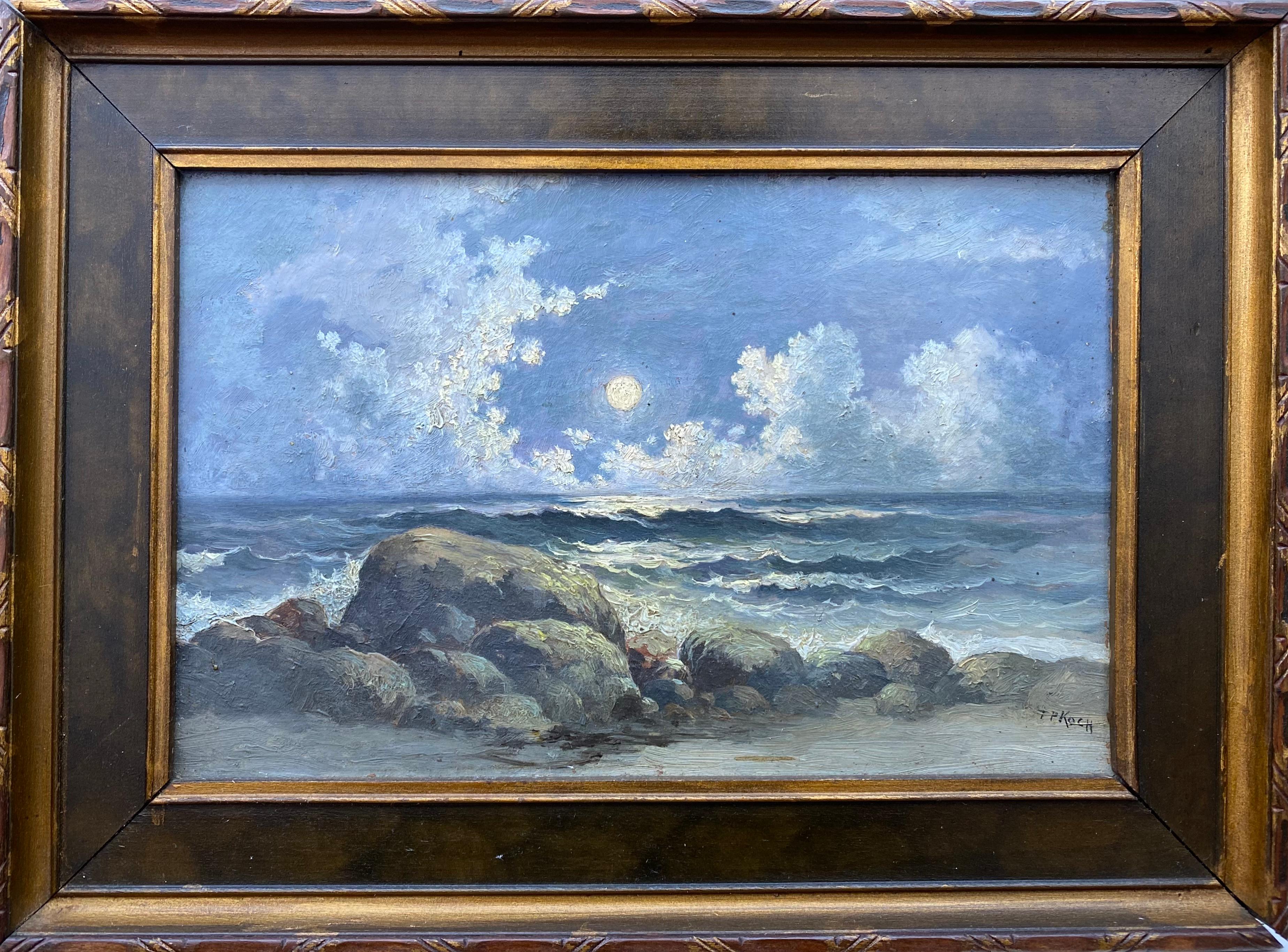 “Moonlit Sea” - Painting by T.P. Koch