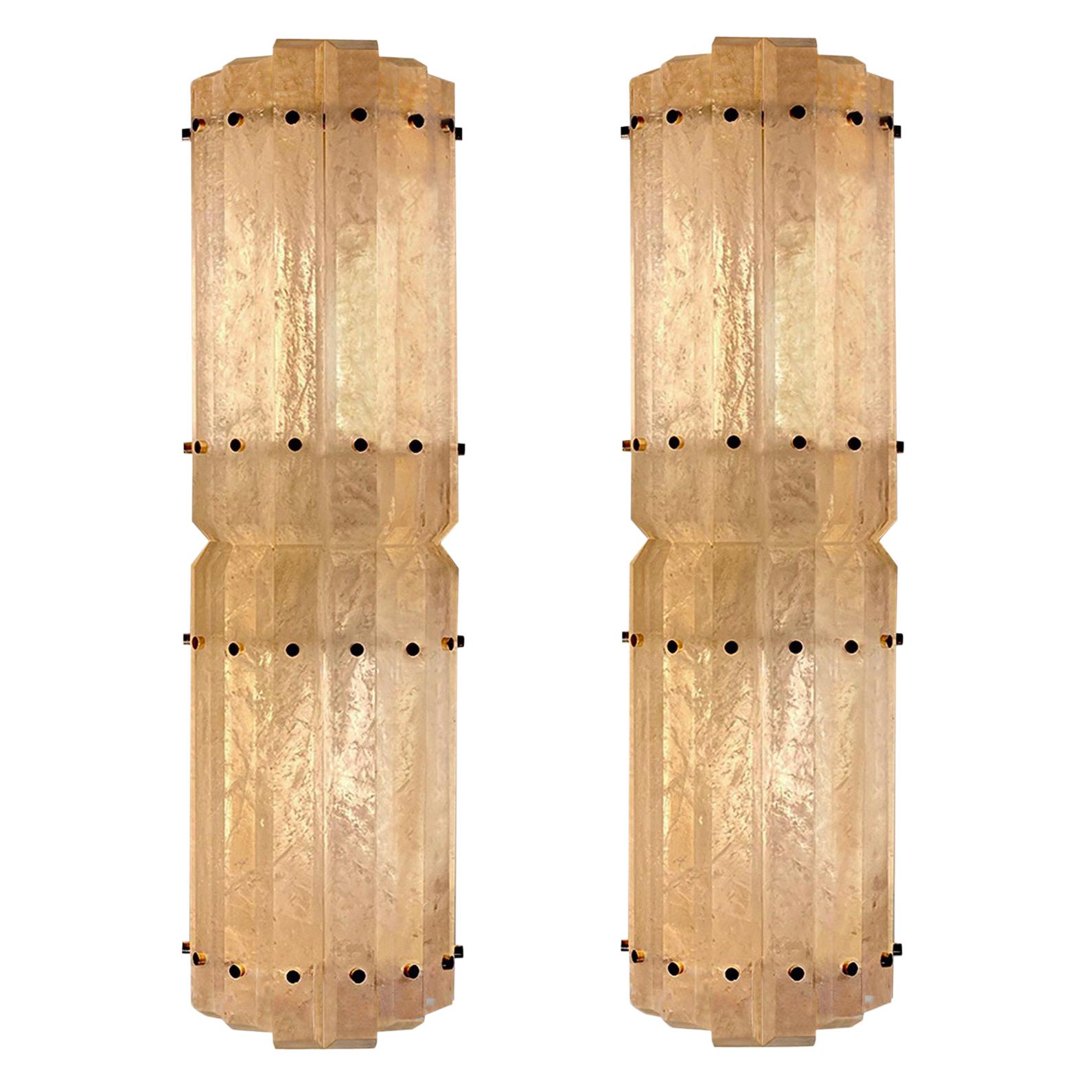 TPB II Rock Crystal Sconces by Phoenix