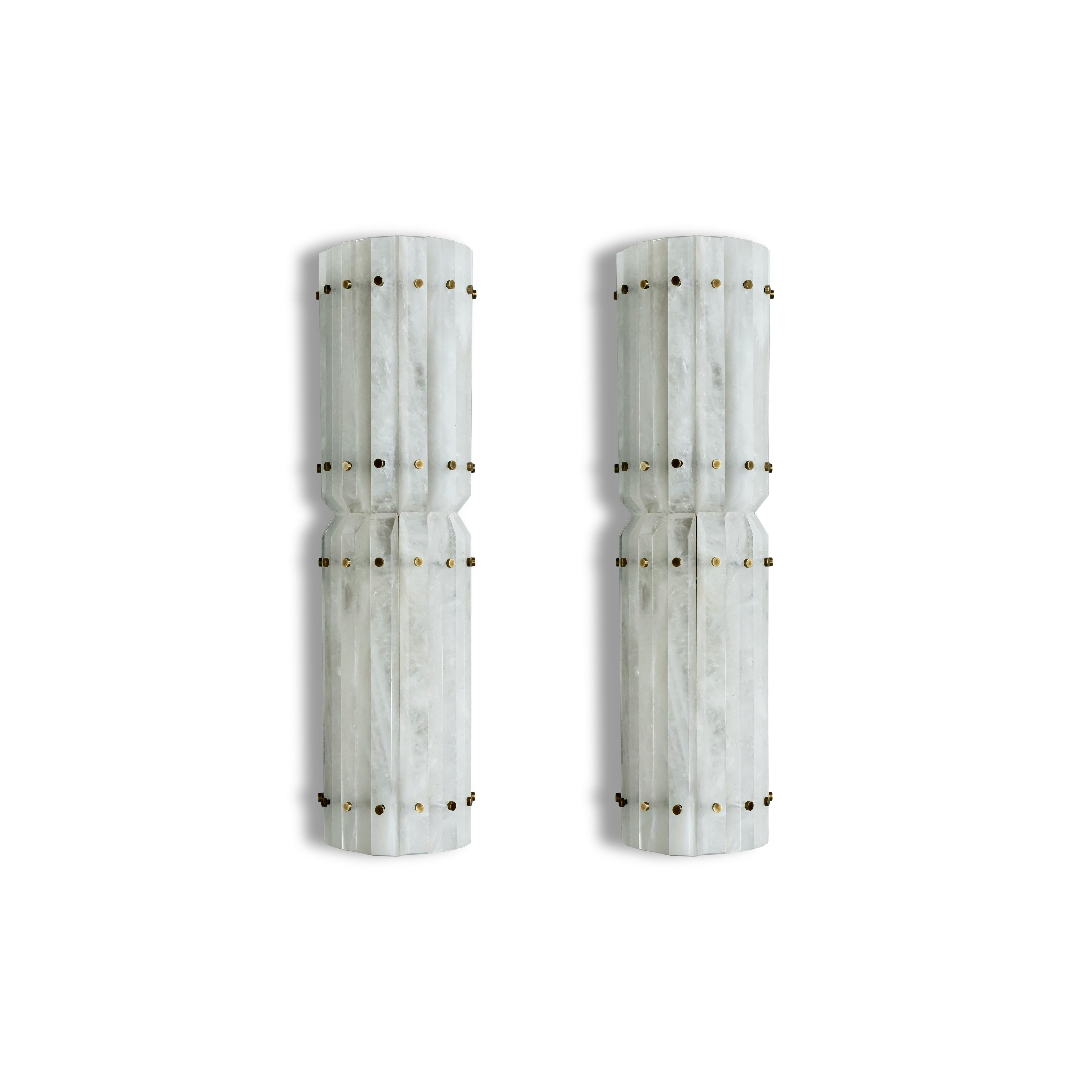 TPB18 Apliques de Cristal de Roca By Phoenix Siglo XXI y contemporáneo en venta
